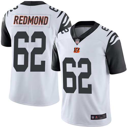 Cincinnati Bengals Limited White Men Alex Redmond Jersey NFL Footballl 62 Rush Vapor Untouchable